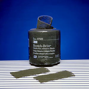 3M Scotch-Brite Schleifvlies 100x200mm 60 Pads grau ultra fein #7522